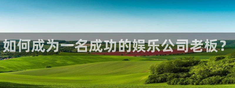 500网三地试机号：如何成为一名成功的娱乐公司老板？